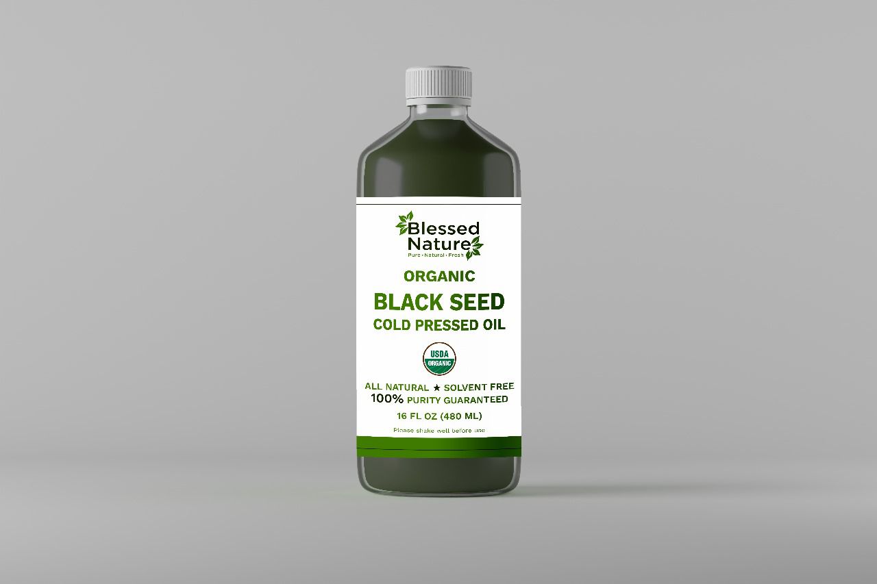 Blessed Nature Organic Black Seed Cold Pressed Oil