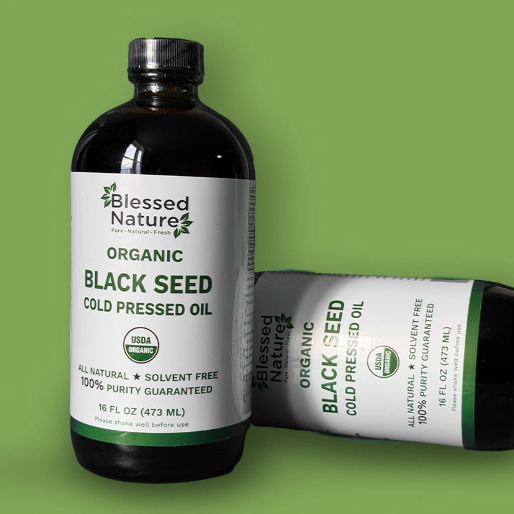 Organic Black Seed Cold Pressed Oil - BlessednatureusaBlessednatureusa