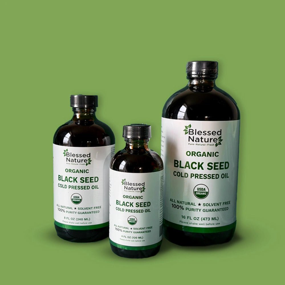 Organic Black Seed Cold Pressed Oil - BlessednatureusaBlessednatureusa