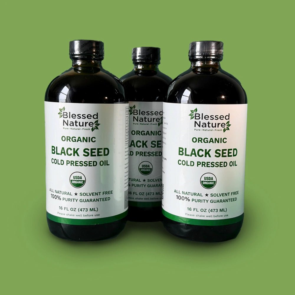 Organic Black Seed Cold Pressed Oil - BlessednatureusaBlessednatureusa