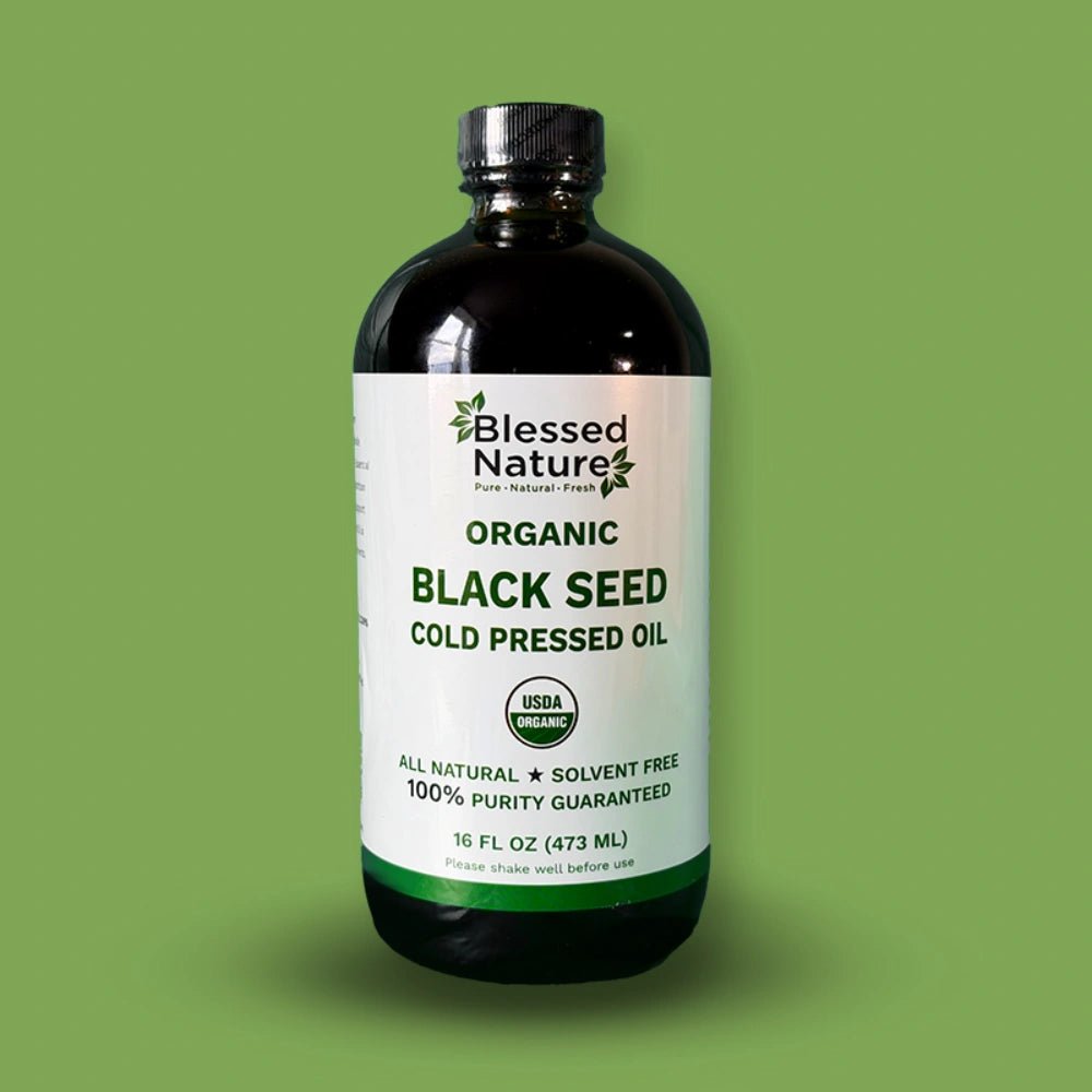 Organic Black Seed Cold Pressed Oil - BlessednatureusaBlessednatureusa
